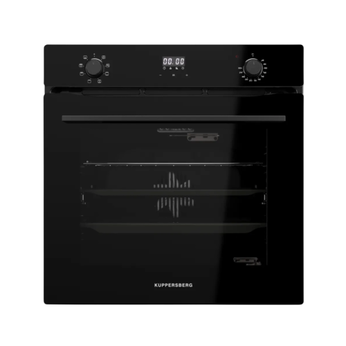 Духовой шкаф Kuppersberg/ Духовой шкаф Kuppersberg, High-Tech, 72 л, поворотное/сенсорное управление, дисплей, таймер, 7 режимов, макс. температура 300 градусов, телескопические направляющие (на 1 уровень), цвет черный, цвет фурнитуры черный
