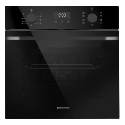 Тип: электрический, 60 см, 76 л, 9 режимов, таймер, комбинированное управление, гриль, конвекция, телескоп, черное стекло