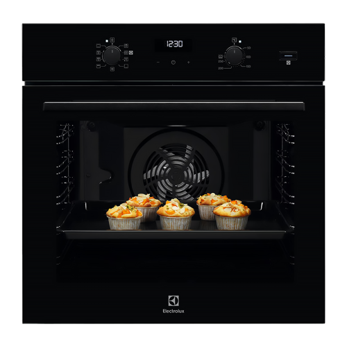 Встраиваемый духовой шкаф/ Встраиваемый духовой шкаф с паром, 60 см, паровая очистка, 72 л, 8 режимов,цвет-черное стекло,направляющие проволочные + телескопические (1 уровень)