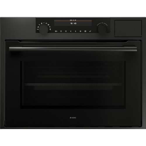 Компактный духовой шкаф ASKO/ Арт. 742131 ; Компактный духовой шкаф ASKO с функцией пароварки и СВЧ, мощность микрроволн 1000Вт,объем духовки 50л,1 съемные направляющие,TFT Matrix,