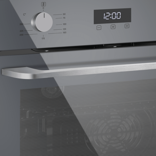 Тип: электрический, 60 см, 76 л, 9 режимов, таймер, комбинированное управление, гриль, конвекция, телескоп, графит стекло