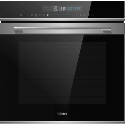 Встраиваемый духовой шкаф с СВЧ Midea/ MDK/Встраиваемый духовой шкаф с СВЧ Midea, модерн, сенсорное управление, объем 72 л, 17 программ/4 СВЧ программ, LED-дисплей, защита от детей, 5 уровней приготовления, 4 стекла в дверце, цвет нержавеющая сталь/черный