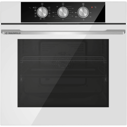 Тип: электрический 60 см, таймер, гриль, конвекция, гидролизный тип очистки, утапливаемые переключатели, 3 стекла, белый