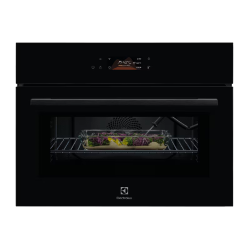 Встраиваемый духовой шкаф Electrolux/ Компактный духовой шкаф с СВЧ, 45 см, 43 л, 22 режима, черный цвет