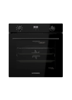 Духовой шкаф Kuppersberg/ Духовой шкаф Kuppersberg, High-Tech, 72 л, поворотное/сенсорное управление, дисплей, таймер, 7 режимов, макс. температура 300 градусов, телескопические направляющие (на 1 уровень), доводчик двери, цвет черный, цвет фурнитуры черн