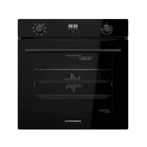 Духовой шкаф Kuppersberg/ Духовой шкаф Kuppersberg, High-Tech, 72 л, поворотное/сенсорное управление, дисплей, таймер, 7 режимов, макс. температура 300 градусов, телескопические направляющие (на 1 уровень), доводчик двери, цвет черный, цвет фурнитуры черн