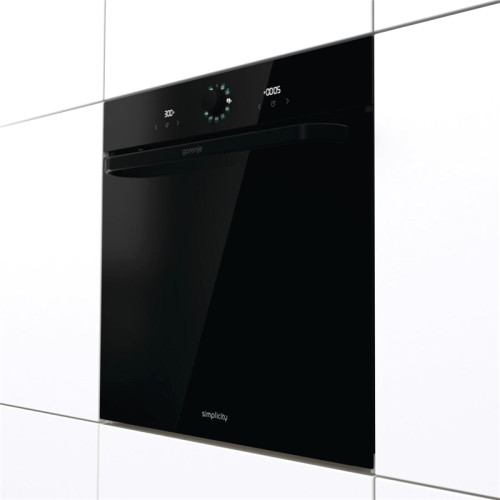 Встраиваемые электрические духовки GORENJE/ BOS67371SYB, 60 см, Коллекция: Simplicity, очистка паром AquaClean, 12 режимов. черный цвет