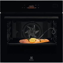 Встраиваемые электрические духовки ELECTROLUX/ электрический духовой шкаф с конвекцией, приготовление на пару, объем 70 л, 22 режима, автопрограммы, очистка паровая, направляющие проволочные + телескопические (1 уровень), термощуп