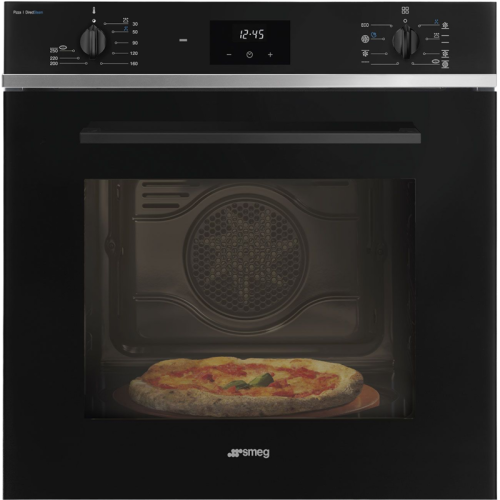 Встраиваемый духовой шкаф SMEG/ Встраиваемый духовой шкаф SMEG, 60 см, Selezione, Пар, 9 режимов, поворотные переключатели/сенсорные кнопки, таймер, быстрый старт, автоматическое выключение в конце приготовления, LED дисплей DigiScreen, температура 50-250