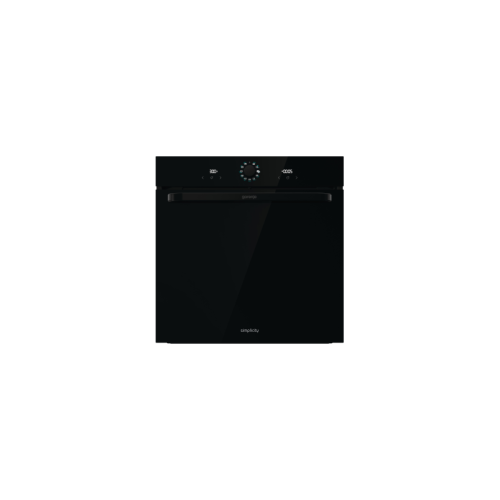 Встраиваемый духовой шкаф GORENJE/ 60 см, 77 л, Цвет: черный, Количество режимов: 10, Тип очистки: паром AquaClean, Телескопические направляющие: на 2 уровнях