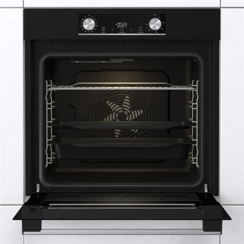 Встраиваемые электрические духовки GORENJE/ Духовой шкаф, 77л, 60 см, ExtraSteam: приготовление с паром, Очистка паром AquaClean, черный