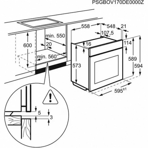 Встраиваемые электрические духовки ELECTROLUX/ Электрический духовой шкаф с конвекцией, приготовление на пару,объем 72 л, утапливаемые переключатели, 10 режимов, автопрограммы, очистка пиролитическая, 3 стекла в дверце, направляющие проволочные + телескоп