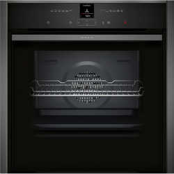Встраиваемая электрическая духовка NEFF/ 54.8х59.6х60 см, 71 л, А +, пиролизная самоочистка, черный цвет
