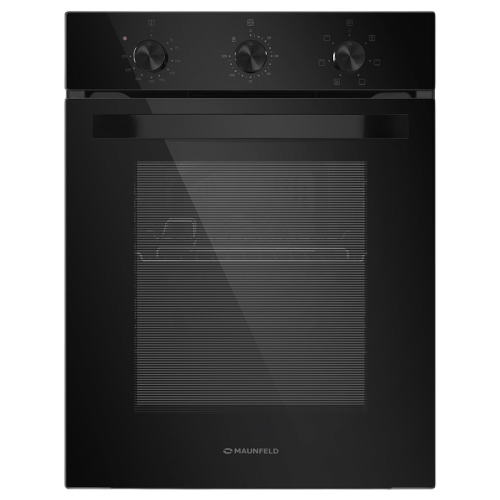 Шкаф духовой электрический MAUNFELD EOEC516B2/ 448х546х595 мм, Независимый тип установки, класс энергопотребления А,  7 основных режимов,  механическое управление, двойное стекло дверцы, металлическая ручка дверцы, холодный фронт, объем 51 л, конвекция,гр