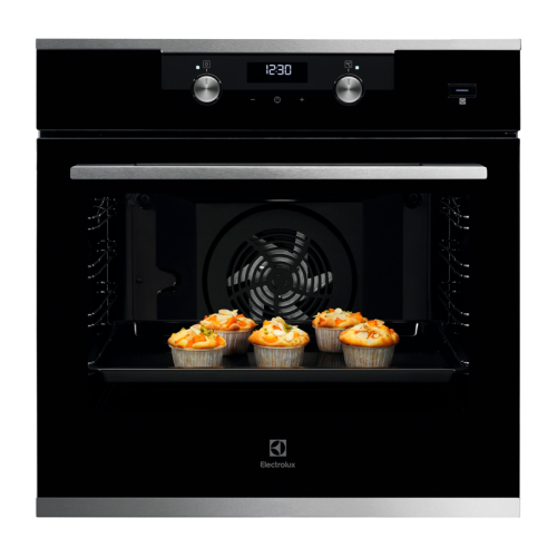Встраиваемые электрические духовки ELECTROLUX/ Встраиваемые электрические духовки ELECTROLUX KODEH70X Духовой шкаф с паром SteamBake, основной цвет - нержавеющая сталь, утапливаемые переключатели,ЖК-дисплей, будильник, таймер отключения, отложенный старт,