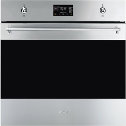 Встраиваемый духовой шкаф SMEG/ Многофункциональный духовой шкаф, комбинированный с пароваркой, 60 см, 12 функций, нержавеющая сталь с обработкой против отпечатков пальцев, Classica
