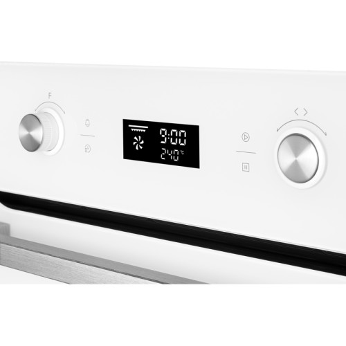 Встраиваемые электрические духовки 60 см Weissgauff/ Встраиваемые электрические духовки 60 см Weissgauff EOM 691 PDW 59.5х59.5x53 см, 70л, 9 режимов, утапливаемые переключатели, дисплей, электронное управление с сенсорными кнопками, гриль, конвекция, бела