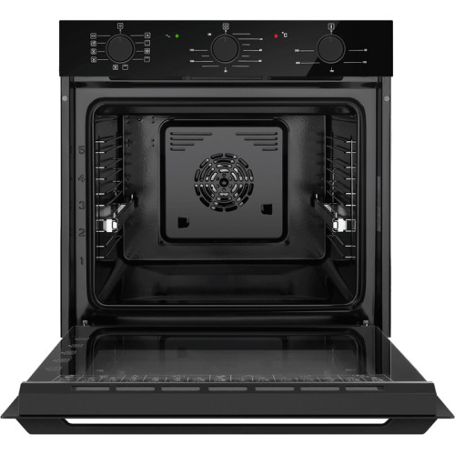 Тип: электрический 60 см, таймер, гриль, конвекция, гидролизный тип очистки, утапливаемые переключатели, 3 стекла, черный