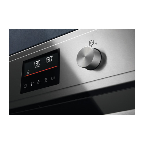 Встраиваемая электрическая духовка ELECTROLUX/ Электрический духовой шкаф с кольцевым нагревательным элементом SurroundCook, основной цвет - нержавеющая сталь c Anti Finger Print, утапливаемые переключатели, таймер отключения, отложенный старт, будильник, Встраиваемая электрическая духовка ELECTROLUX/ Электрический духовой шкаф с кольцевым нагревательным элементом SurroundCook, основной цвет - нержавеющая сталь c Anti Finger Print, утапливаемые переключатели, таймер отключения, отложенный старт, будильник,