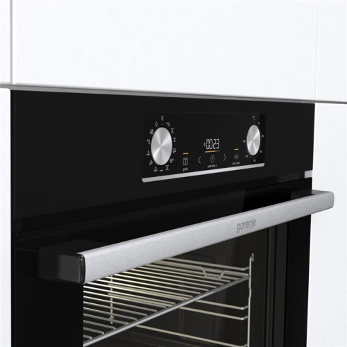 Встраиваемые электрические духовки GORENJE/ Духовой шкаф, 77л, 60 см, ExtraSteam: приготовление с паром, Очистка паром AquaClean, черный