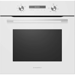 Встраиваемый духовой шкаф MAUNFELD/ Шкаф духовой газовый MOGM703W с электрическим грилем, объем 70 л, 3 режима работы, комбинированное управление, гидролизная очистка, максимальная температура 265 С, таймер, гриль, электроподжиг, газ-контроль, дисплей, 2 