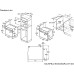 Шкаф духовой газовый MAUNFELD/ Шкаф духовой газовый с электрическим грилем, полезный объем 60 л, 5 режимов работы, механическое управление, таймер, конвекция, электроподжиг, газ-контроль, телескопические направляющие, 3 стекла в дверце, цвет слоновая кост