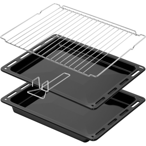 Встраиваемый духовой шкаф, электрический, 76 л, 13 режимов, сенсорное управлени, гидролизная очистка, гриль, конвекция, таймер, телескопические направляющие, дисплей, черное стекло