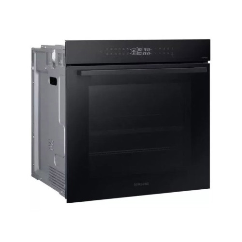 59.5 x 59.6 x 57 см, Dual Cook, Каталитическая очистка, 2 стекла, Гриль, Конвекция, Сенсорное управление, LED дисплей, Air Sous Vide, Wi-Fi SmartThings, 76 л, цвет: черное стекло