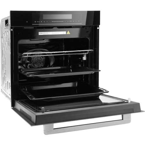 Духовой шкаф Электрический/ Духовой шкаф Электрический Hyundai HMEO 6780 BG черное стекло/серебристый