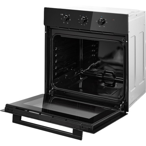 Встраиваемый духовой шкаф Midea/ MDK/Встраиваемый духовой шкаф Midea, объем 60 л, механический программатор, 6 режимов, утапливаемые переключатели, цвет черное стекло