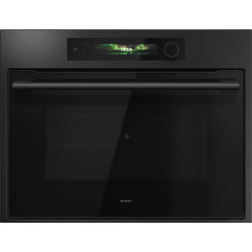 Встраиваемый духовой шкаф ASKO/ Арт. 744670 ; Встраиваемый духовой шкаф ASKO, компактный, 45 см, объем 50 л, TFT дисплей с сенсорными кнопками и поворотным переключателем, 11 режимов приготовления, AirFry, 5 комби-режимов приготовления с СВЧ, 116 автомати