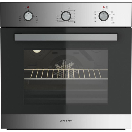 Духовой шкаф Электрический/ Духовой шкаф Электрический Darina 1U5 BDE 112 707 X3 нержавеющая сталь/стекло черное