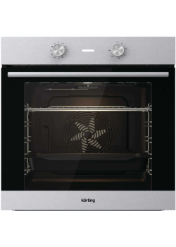 Встраиваемый духовой шкаф/ встраиваемый духовой шкаф, 60 см, современный дизайн, 77 л, 10 режимов, эмаль легкой очистки, нержавеющая сталь