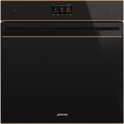 Встраиваемый духовой шкаф SMEG/ Встраиваемый духовой шкаф SMEG, 60 см, Dolce Stil Novo, режим СВЧ, полезный объем 68 л, 20 функций приготовления, 150 автоматических программ, 10 персональных рецептов, сенсорное управление, дисплей, таймер, быстрый старт, 