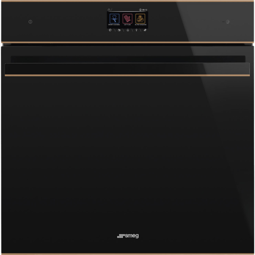Встраиваемый духовой шкаф SMEG/ Встраиваемый духовой шкаф SMEG, 60 см, Dolce Stil Novo, режим СВЧ, полезный объем 68 л, 20 функций приготовления, 150 автоматических программ, 10 персональных рецептов, сенсорное управление, дисплей, таймер, быстрый старт, 