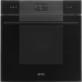 Встраиваемый духовой шкаф SMEG/ Многофункциональный духовой шкаф, 60 см, 10 функций, Black (черное стекло). Класс энергопотребления А+