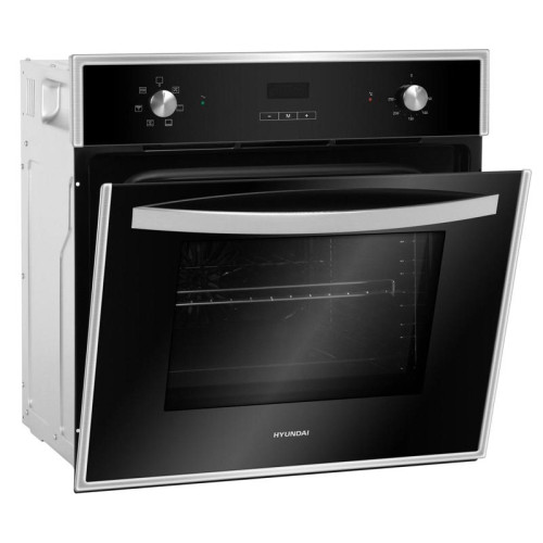 Духовой шкаф Электрический/ Духовой шкаф Электрический Hyundai HEO 6642 IX серебристый/черный