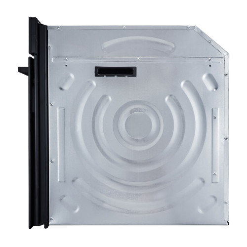 Встраиваемый духовой шкаф/ Crystal, 59.8 х 59.5 x 56 см, 7 режимов нагрева, гриль, LED дисплей белого цвета, таймер, телескопические направляющие одного уровня, Soft Close, черный