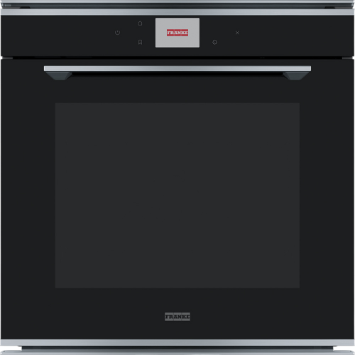 Духовой шкаф Franke FMY 99 P XS/ Best, Серия MYTHOS, Электрический духовой шкаф, 595x595x564, 73л, 16 функций, многоуровневое приготовление, TFT дисплей с сенсорным управлением, пиролитическая очистка, нержавеющая сталь/черное стекло