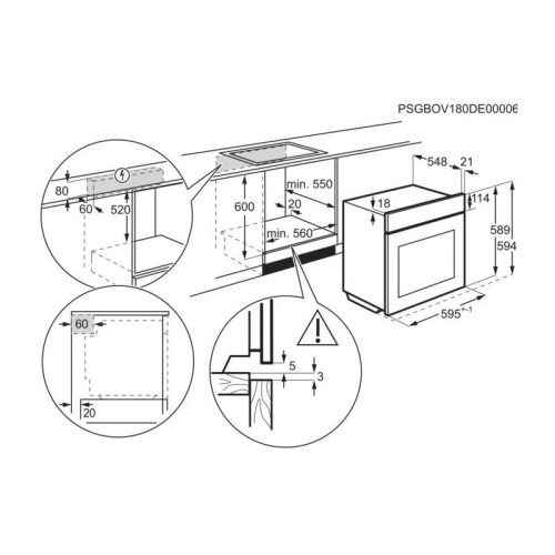 Встраиваемая электрическая духовка ELECTROLUX/ Электрический духовой шкаф с кольцевым нагревательным элементом SurroundCook, основной цвет - нержавеющая сталь c Anti Finger Print, утапливаемые переключатели, таймер отключения, отложенный старт, будильник, Встраиваемая электрическая духовка ELECTROLUX/ Электрический духовой шкаф с кольцевым нагревательным элементом SurroundCook, основной цвет - нержавеющая сталь c Anti Finger Print, утапливаемые переключатели, таймер отключения, отложенный старт, будильник,