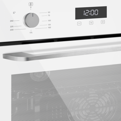 Тип: электрический, 60 см, 76 л, 9 режимов, таймер, комбинированное управление, гриль, конвекция, телескоп, белое стекло