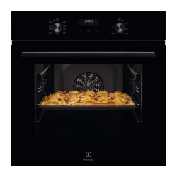 Встраиваемые электрические духовки ELECTROLUX/ Духовой шкаф с паром SteamBake,цвет -чёрный, утапливаемые переключатели, таймер отключения, отложенный старт, будильник, хромированные направляющие из нержавеющей стали Easy Entry , телескопические направляющ