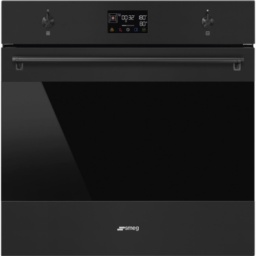Духовой шкаф Smeg/ Духовой шкаф Smeg, Classica, 60 см, 68 л, 25-280 градусов, пар, пиролиз, LCD-дисплей, электронная регулировка температуры, галогеновая подсветка, Soft open/close, 12 функций приготовления, комбинированное управление, таймер, быстрый ста