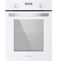 Шкаф духовой электрический MAUNFELD EOEM516W/ 448х546х595 мм, Независимый тип установки, класс энергопотребления А,  7 основных режимов,  электронное управление, дисплей, двойное стекло дверцы, металлическая ручка дверцы, холодный фронт, эмаль легкой очис