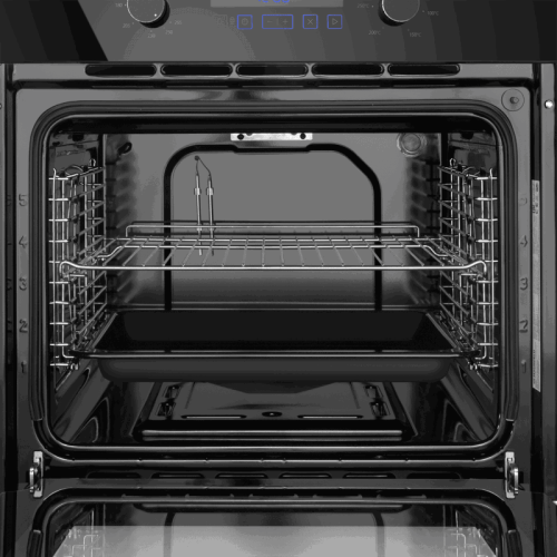 Встраиваемый духовой шкаф MAUNFELD/ Встраиваемый духовой шкаф MOGM703B2 с электрическим грилем, полезный объем 70 л, 3 режима работы, комбинированное управление, гидролизная очистка, максимальная температура 265 С, таймер, гриль, электроподжиг, газ-контро