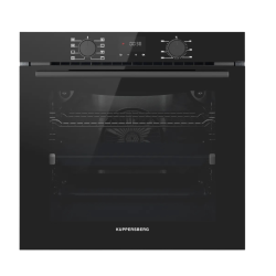 Духовой шкаф Kuppersberg/ KITCHEN RETAIL / Духовой шкаф Kuppersberg, High-Tech, 85 л, поворотное управление/сенсорный дисплей, утапливаемые ручки, LED дисплей, таймер, 8 режимов, макс. температура 300 градусов, телескопические направляющие (на 1 уровень),