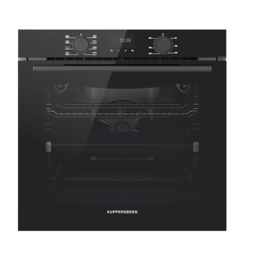 Духовой шкаф Kuppersberg/ KITCHEN RETAIL / Духовой шкаф Kuppersberg, High-Tech, 85 л, поворотное управление/сенсорный дисплей, утапливаемые ручки, LED дисплей, таймер, 8 режимов, макс. температура 300 градусов, телескопические направляющие (на 1 уровень),