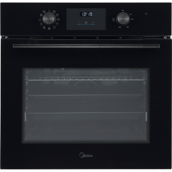 Встраиваемый духовой шкаф Midea/ MDK/Эл. независимый духовой шкаф, Multifunction, 11 режимов, электронный сенсорный программатор, цифровой LED дисплей белого цвета, утапливаемые переключатели, мультифункциональный таймер, 2 противня, решетка, двойной грил