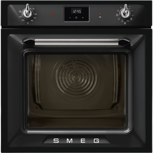 Встраиваемая электрическая духовка SMEG/ SMEG SOP6900TN Многофункциональный духовой шкаф c пиролизом, 60 см, 9 функций, цвет чёрный