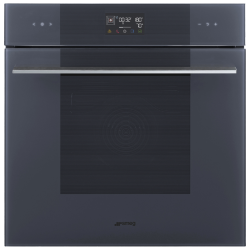 Встраиваемый духовой шкаф SMEG/ Многофункциональный духовой шкаф, комбинированный с паром, 60 см, 12 функций, стекло Neptune grey. Класс энергопотребления А++